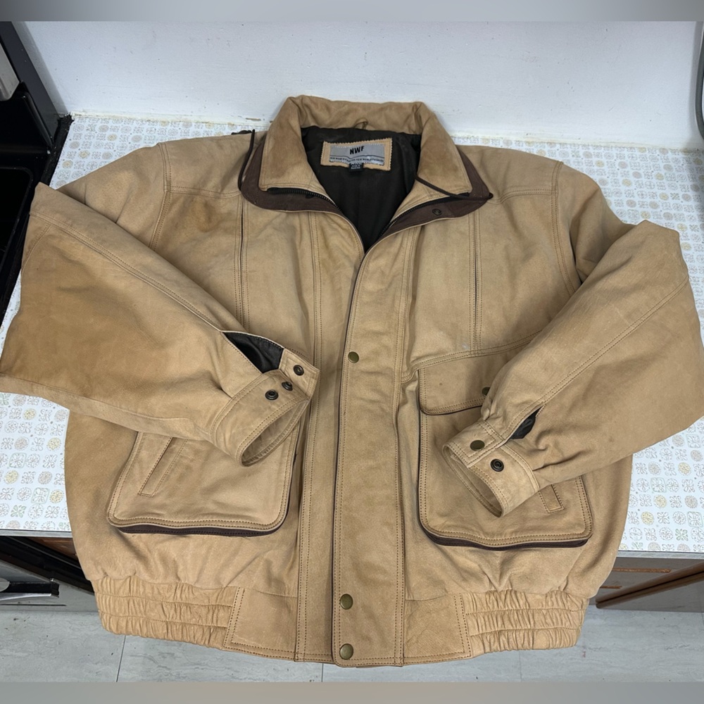 Men's Tan Leather Jacket